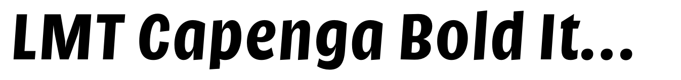 LMT Capenga Bold Italic